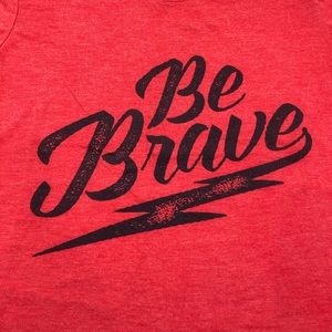 ❤️ 4/$20 Sevenly “Be Brave” red heather Medium GUC